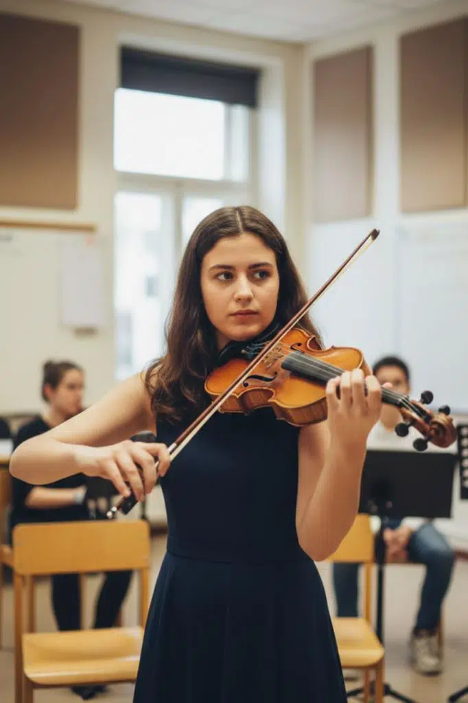 Midex LMA-544TYS 4/4 Profesyonel Keman 4/4 Tam Boy (Yastık Susturucu Yedek Tel Çanta Yay Reçine Metod)