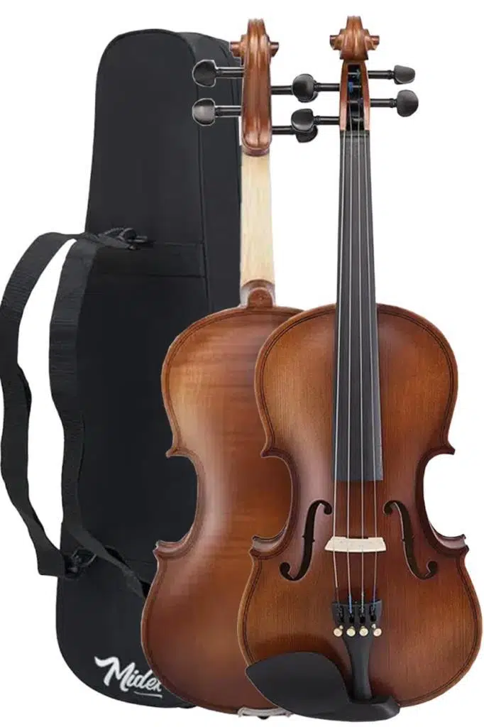 Midex LMA-644-PAK Profesyonel Keman 4/4 Tam Boy (Yastık Susturucu Yedek Tel Çanta Yay Reçine Metod)