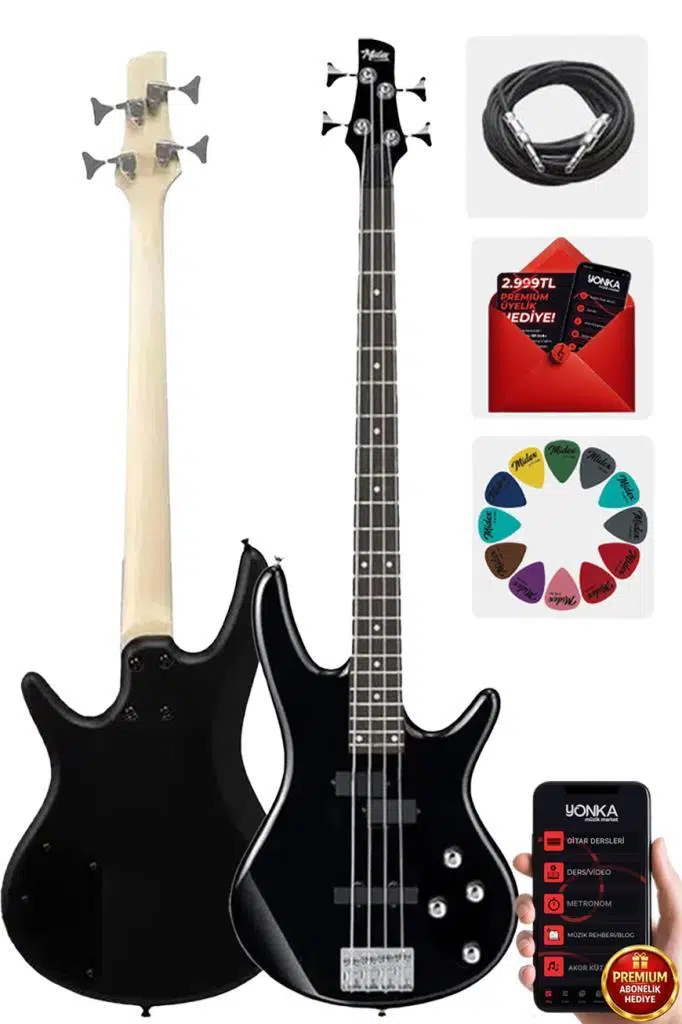 Midex MBG-400BK Üst Segment Profesyonel Bas Gitar 4 Telli (Softcase Gigbag ve kablo Dahil) Midex MBG-400BK Üst Segment Profesyonel Bas Gitar 4 Telli (Softcase Gigbag ve kablo Dahil)