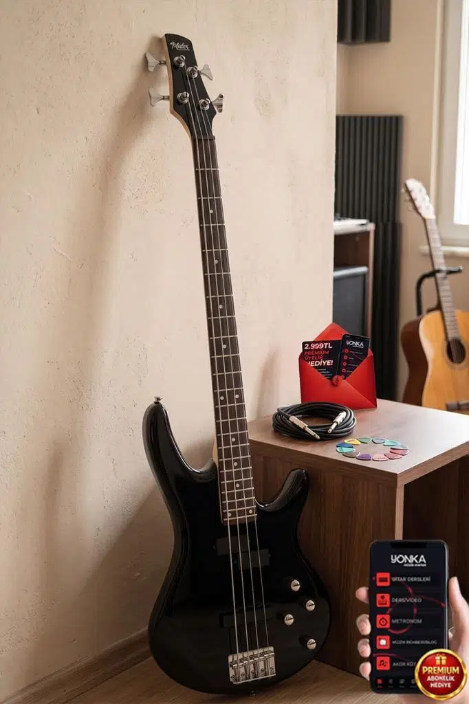 Midex MBG-400BK Üst Segment Profesyonel Bas Gitar 4 Telli (Softcase Gigbag ve kablo Dahil) Midex MBG-400BK Üst Segment Profesyonel Bas Gitar 4 Telli (Softcase Gigbag ve kablo Dahil)