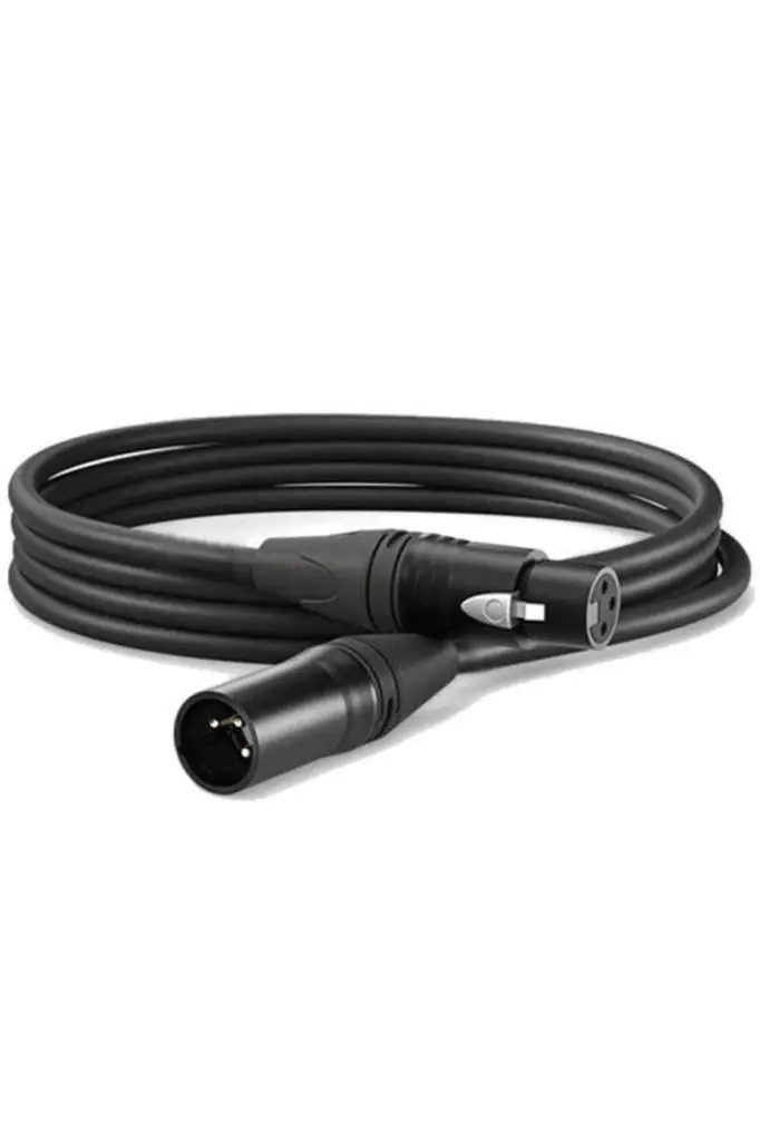 Midex MCB-3X Kaliteli Stereo Mikrofon Kablosu XLR + XLR 3 Metre Siyah Renk