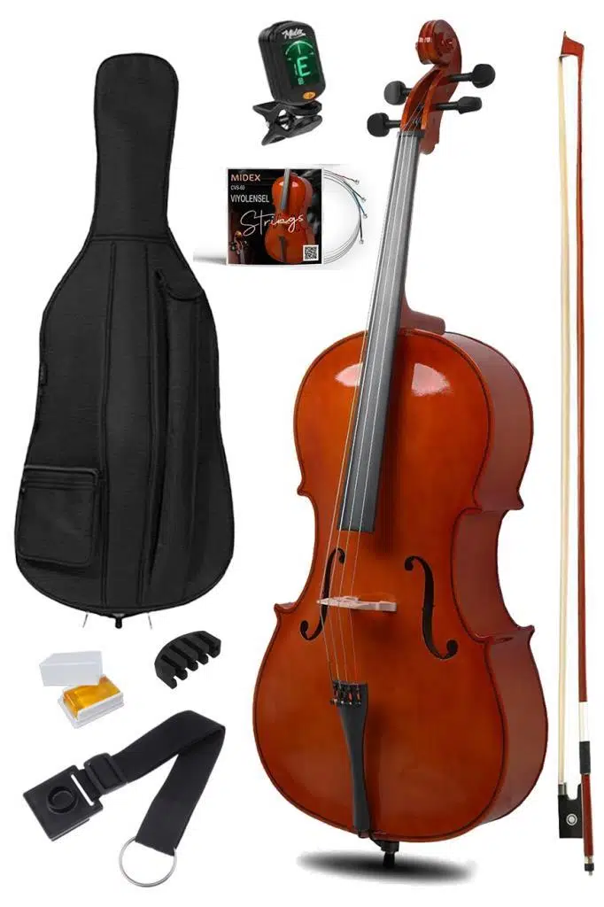 Midex MCL-350 Profesyonel Üst Seviye Ağaç Çello Viyolonsel