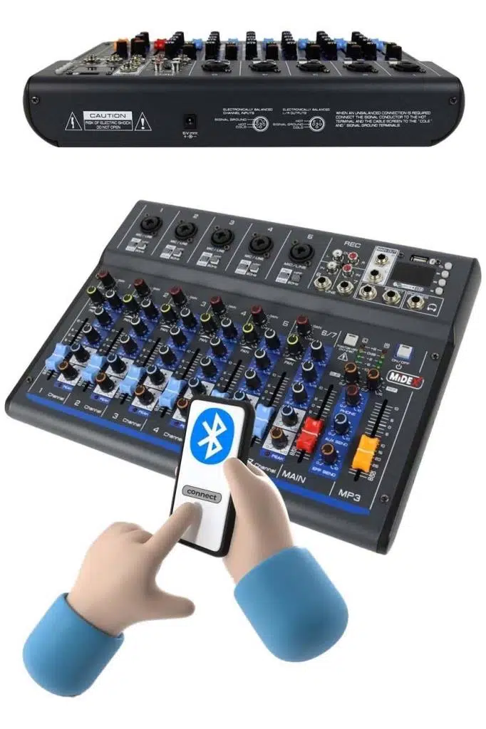 Midex MDX-07FXU 7 Kanal Ses Mikseri Deck Mikser (Kayıt USB Efekt) Midex MDX-07FXU 7 Kanal Ses Mikseri Deck Mikser (Kayıt USB Efekt)