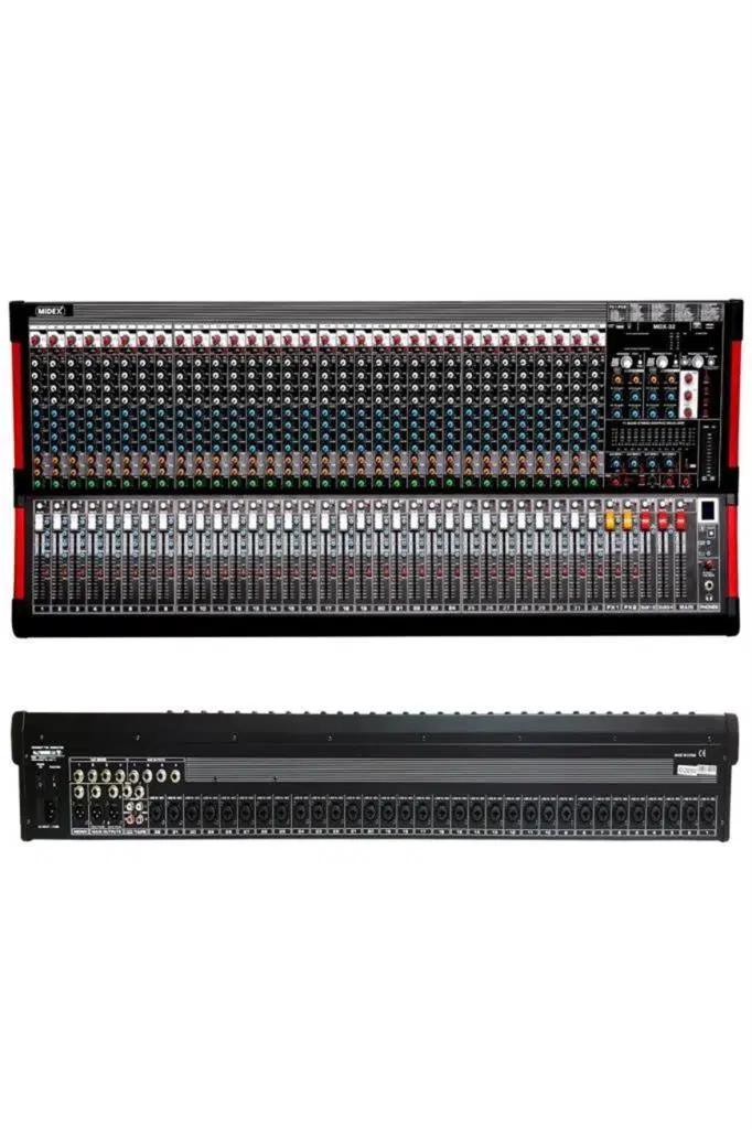 Midex MDX-32 32 Kanal Ses Mikseri 2x99 DSP Efekt EQ 6 Aux Usb-Kayıt Midex MDX-32 32 Kanal Ses Mikseri 2x99 DSP Efekt EQ 6 Aux Usb-Kayıt