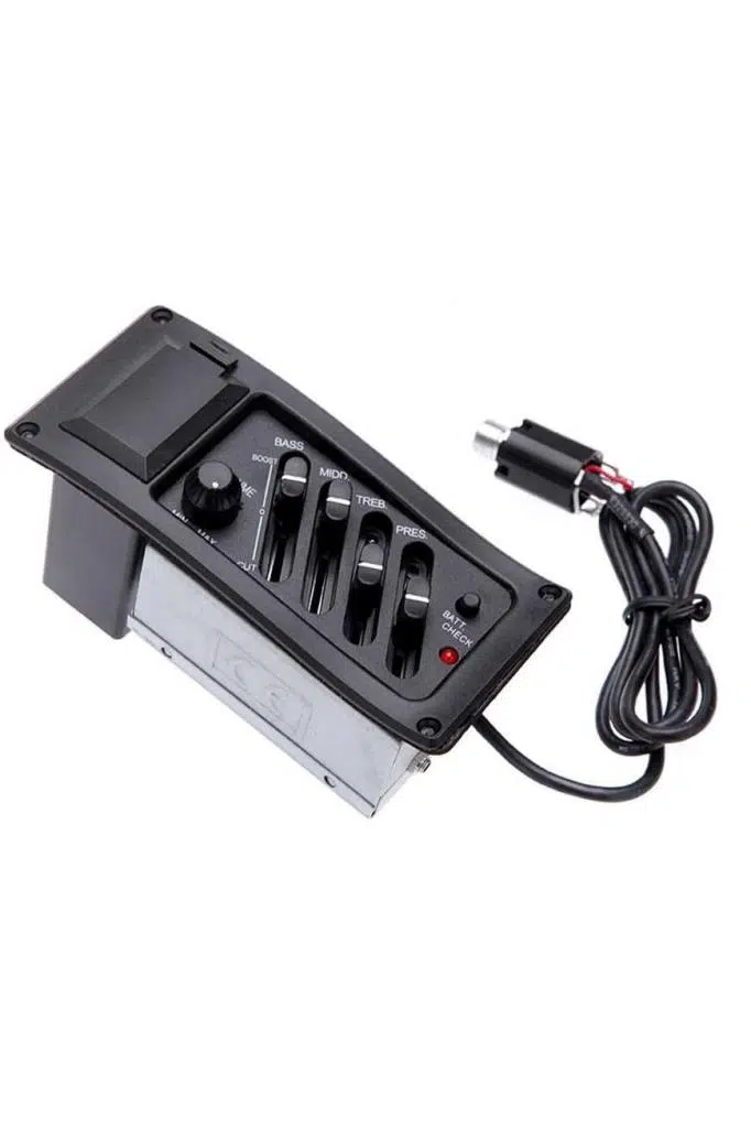 Midex ME-40 Gitar Preamp 4-Band EQ Ekolayzer Piezo Pickup Amplifier