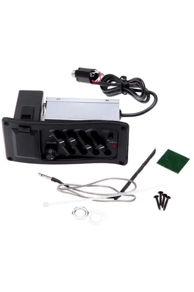 Midex ME-40 Gitar Preamp 4-Band EQ Ekolayzer Piezo Pickup Amplifier