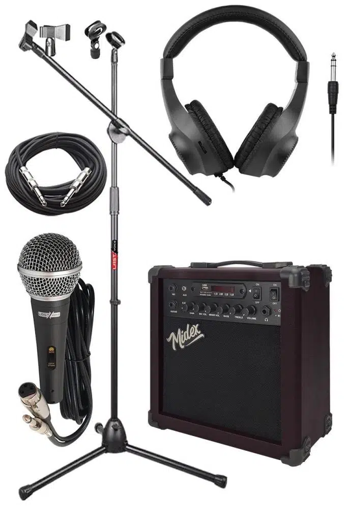 Midex MGA-25BN-PAK Elektro Gitar Amfisi 25 Watt USB Bluetooth ve Şarjlı (Amfi Mikrofon Stand Kulaklık Jack Kablo) Midex MGA-25BN-PAK Elektro Gitar Amfisi 25 Watt USB Bluetooth ve Şarjlı (Amfi Mikrofon Stand Kulaklık Jack Kablo)