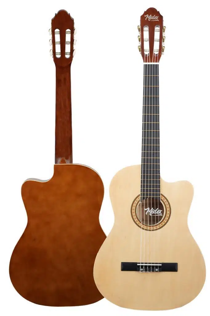Midex MGX-100CR Üst Seviye Klasik Gitar 4/4 Sap Ayarlı (Çanta Askı Capo Metod Pena)