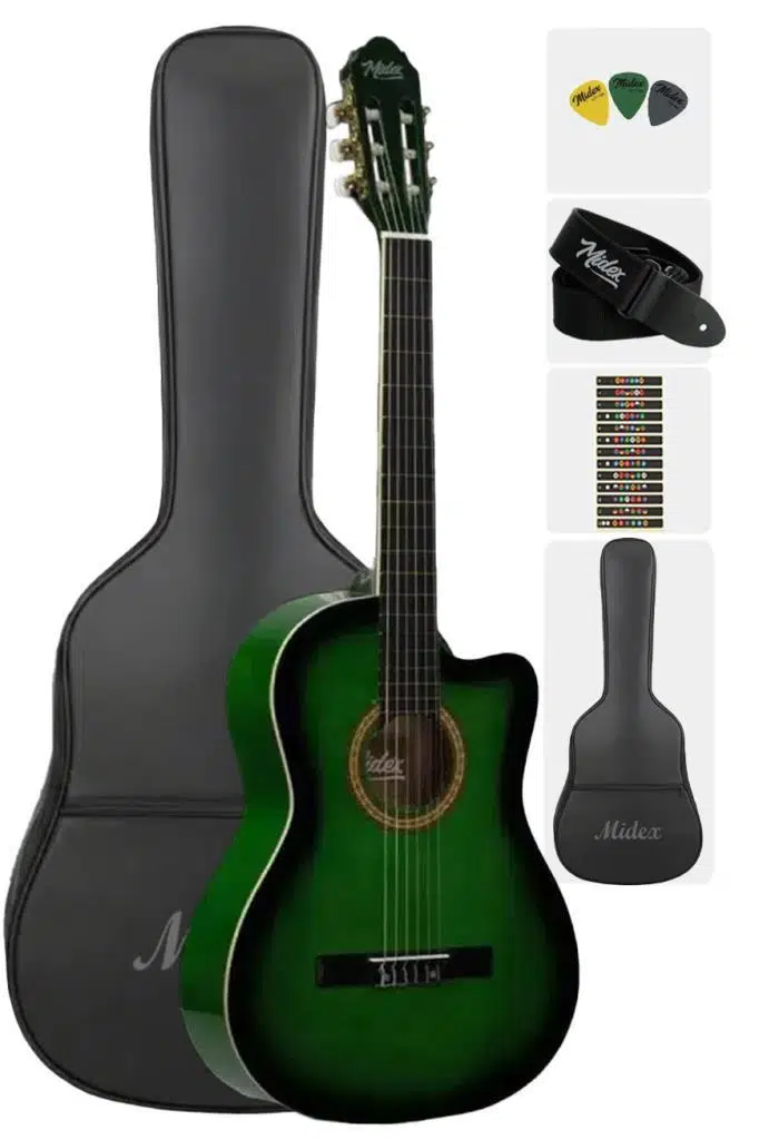 Midex MGX-100GR-OUT Üst Seviye Klasik Gitar 4/4 (OUTLET) Midex MGX-100GR-OUT Üst Seviye Klasik Gitar 4/4 (OUTLET)