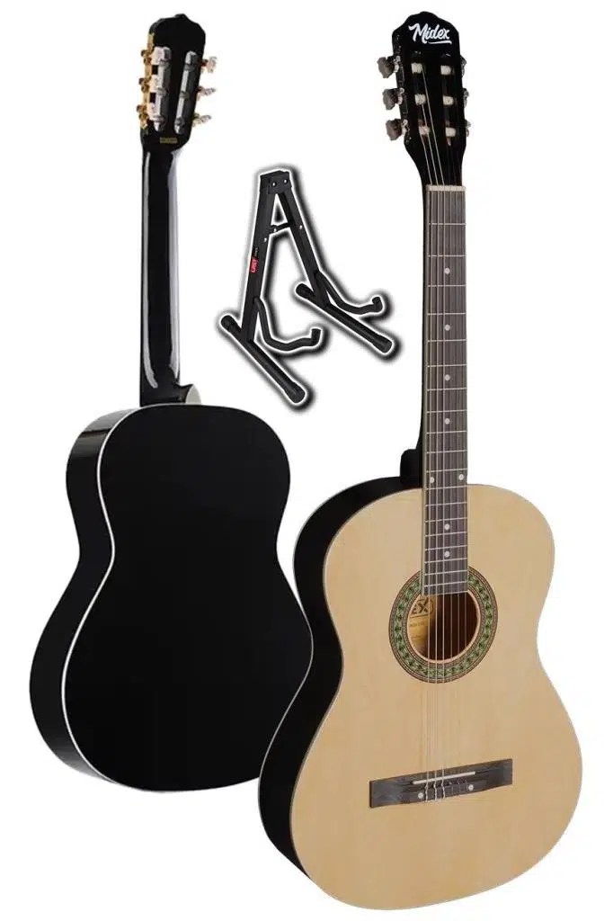 Midex MGX-150-ST Üst Kalite Klasik Gitar Sap Ayarlı Doğal Ahşap Gül Klavye 4/4 Yetişkin (Çanta Stand Tuner Capo Askı Metod Pena) Midex MGX-150-ST Üst Kalite Klasik Gitar Sap Ayarlı Doğal Ahşap Gül Klavye 4/4 Yetişkin (Çanta Stand Tuner Capo Askı Metod Pena)