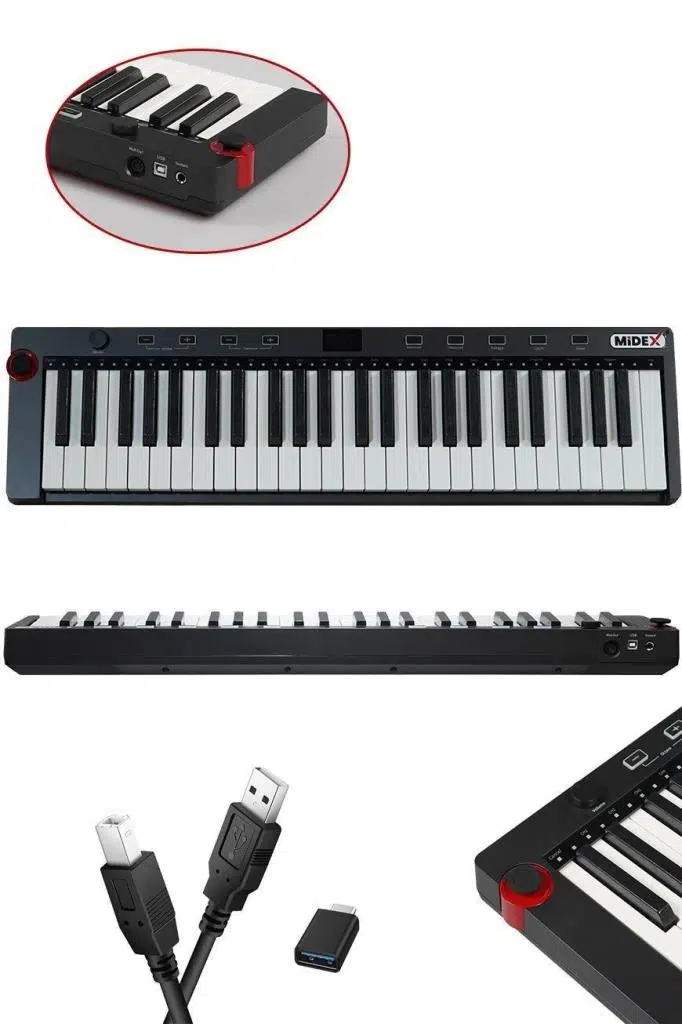 Midex Midi Paket-4 Stüdyo Ekipmanları Seti Ses Kartı Midi Klavye Mikrofon Kulaklık Midex Midi Paket-4 Stüdyo Ekipmanları Seti Ses Kartı Midi Klavye Mikrofon Kulaklık