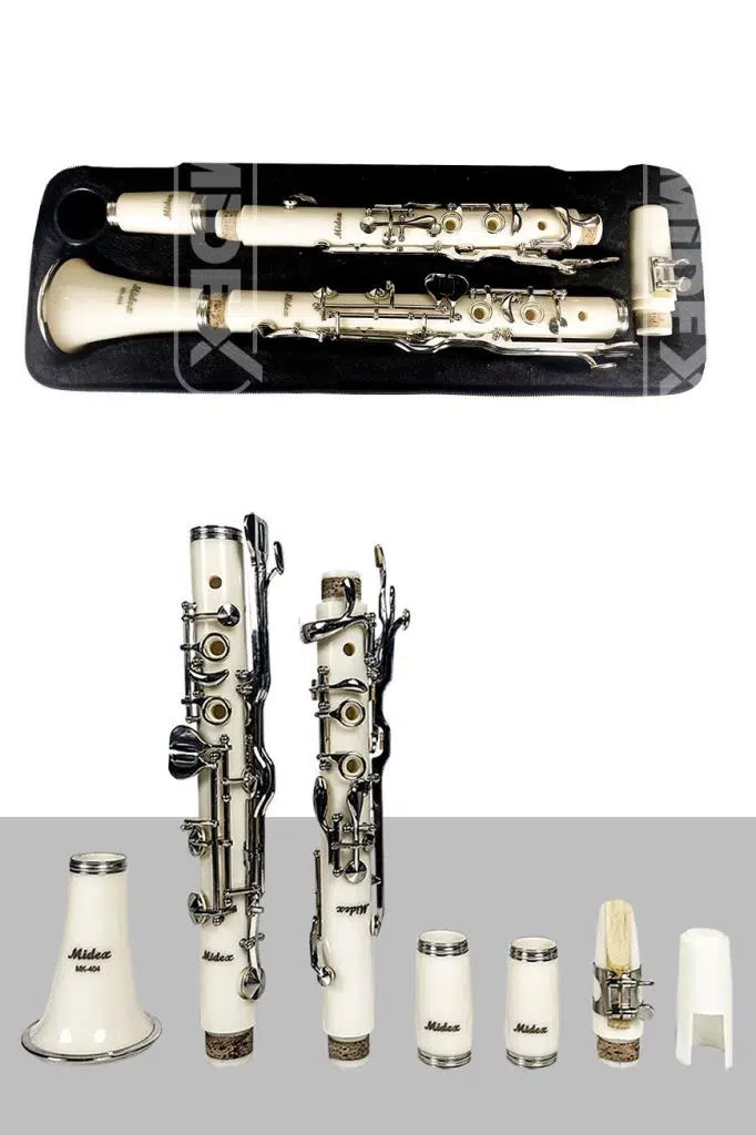 Midex MK-404 Profesyonel Sol Klarnet 4 Yüzüklü (Nota Sehpası Çanta ve Full Aksesuar) Midex MK-404 Profesyonel Sol Klarnet 4 Yüzüklü (Nota Sehpası Çanta ve Full Aksesuar)