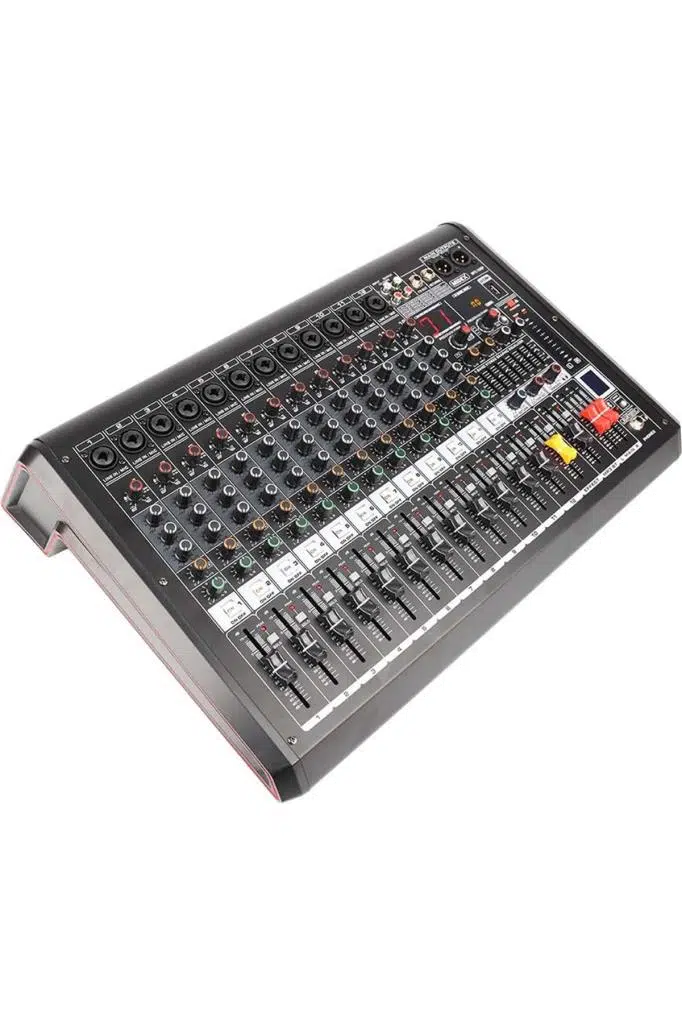 Midex MPX-1600P Power Mikser Amfi 12 Kanal 2x800W Multi Efekt Bt EQ Usb