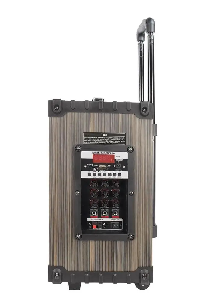 Midex MR-350 Taşınabilir Seyyar Mikrofonlu Akülü Ses Sistemi Hoparlör (350 Watt)