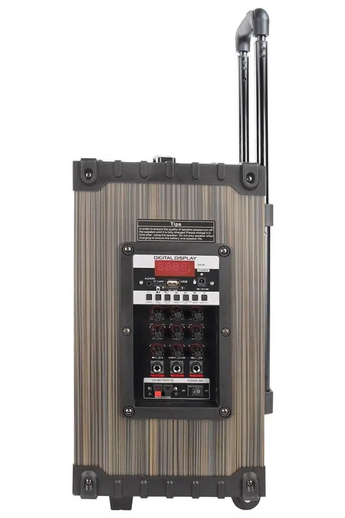 Midex MR-550 Taşınabilir Seyyar Mikrofonlu Akülü Ses Sistemi Hoparlör (550 Watt)