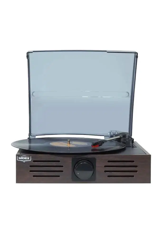 Midex MTX-106BN Nostaljik Retro Pikap Plak Çalar (Bluetooth Aux Hoparlörlü 3 Devir) İğne Dahil