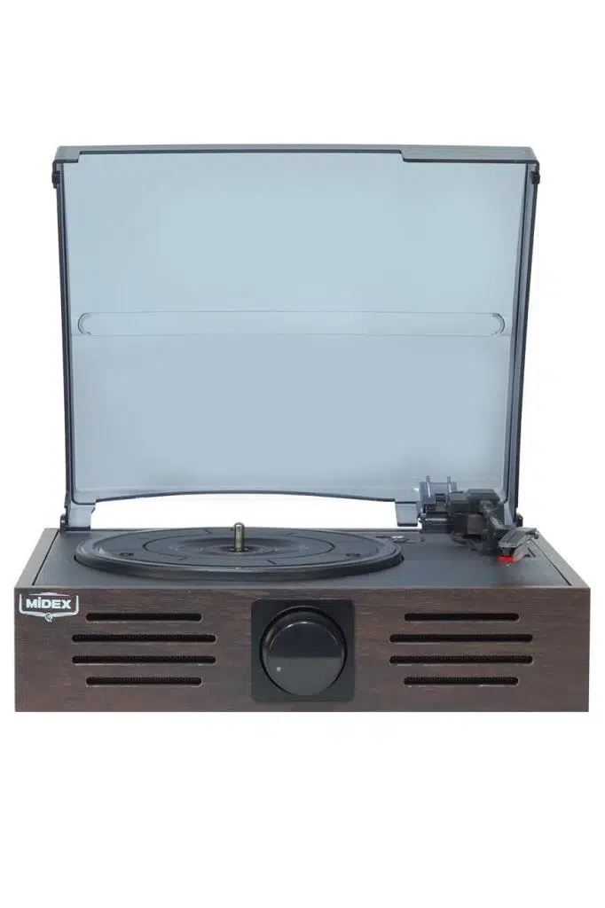 Midex MTX-106BN Nostaljik Retro Pikap Plak Çalar (Bluetooth Aux Hoparlörlü 3 Devir) İğne Dahil