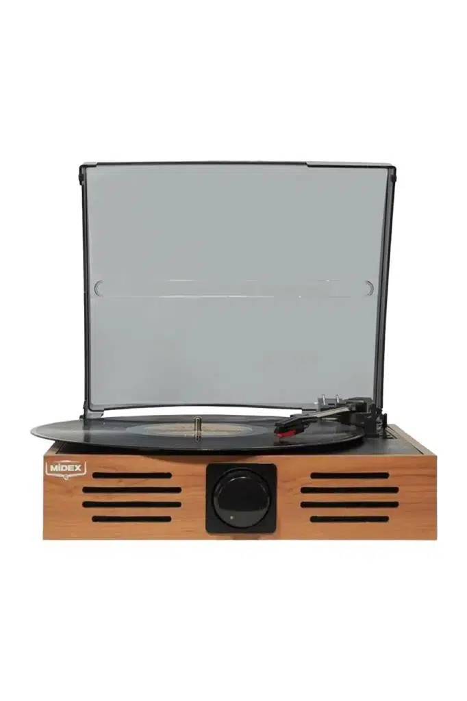 Midex MTX-106OR Nostaljik Retro Pikap Plak Çalar (Bluetooth Aux Hoparlörlü 3 Devir) İğne Dahil Midex MTX-106OR Nostaljik Retro Pikap Plak Çalar (Bluetooth Aux Hoparlörlü 3 Devir) İğne Dahil