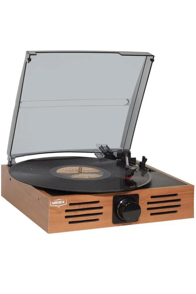 Midex MTX-106OR Nostaljik Retro Pikap Plak Çalar (Bluetooth Aux Hoparlörlü 3 Devir) İğne Dahil Midex MTX-106OR Nostaljik Retro Pikap Plak Çalar (Bluetooth Aux Hoparlörlü 3 Devir) İğne Dahil