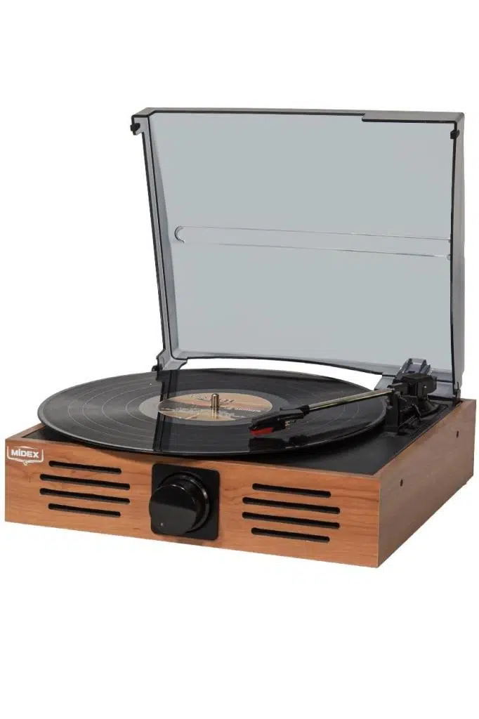 Midex MTX-106OR Nostaljik Retro Pikap Plak Çalar (Bluetooth Aux Hoparlörlü 3 Devir) İğne Dahil Midex MTX-106OR Nostaljik Retro Pikap Plak Çalar (Bluetooth Aux Hoparlörlü 3 Devir) İğne Dahil