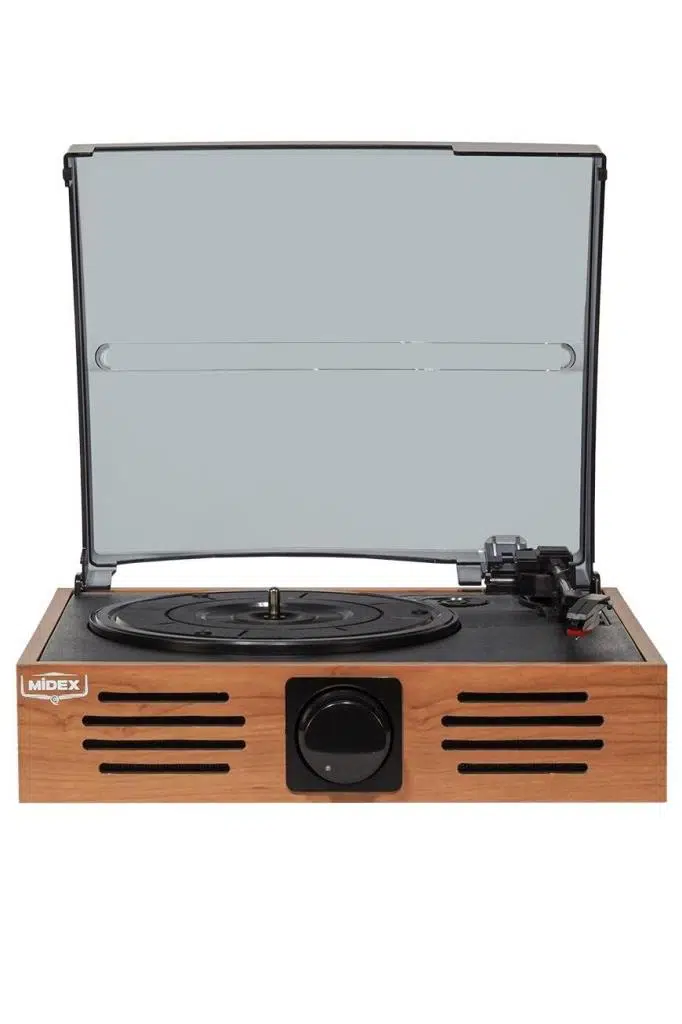 Midex MTX-106OR Nostaljik Retro Pikap Plak Çalar (Bluetooth Aux Hoparlörlü 3 Devir) İğne Dahil Midex MTX-106OR Nostaljik Retro Pikap Plak Çalar (Bluetooth Aux Hoparlörlü 3 Devir) İğne Dahil