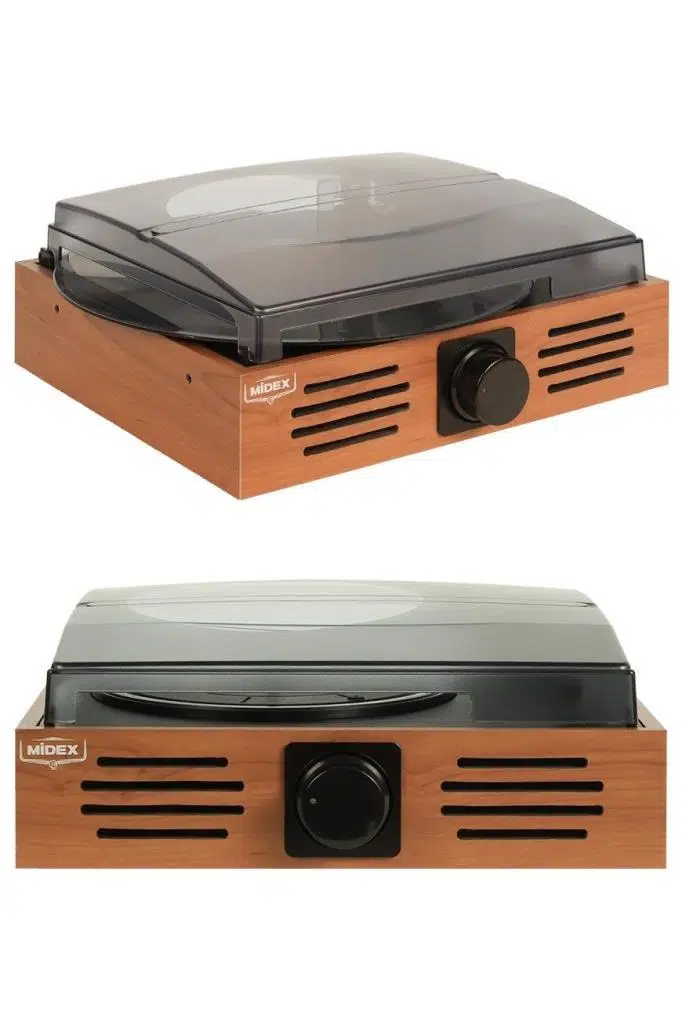 Midex MTX-106OR Nostaljik Retro Pikap Plak Çalar (Bluetooth Aux Hoparlörlü 3 Devir) İğne Dahil Midex MTX-106OR Nostaljik Retro Pikap Plak Çalar (Bluetooth Aux Hoparlörlü 3 Devir) İğne Dahil