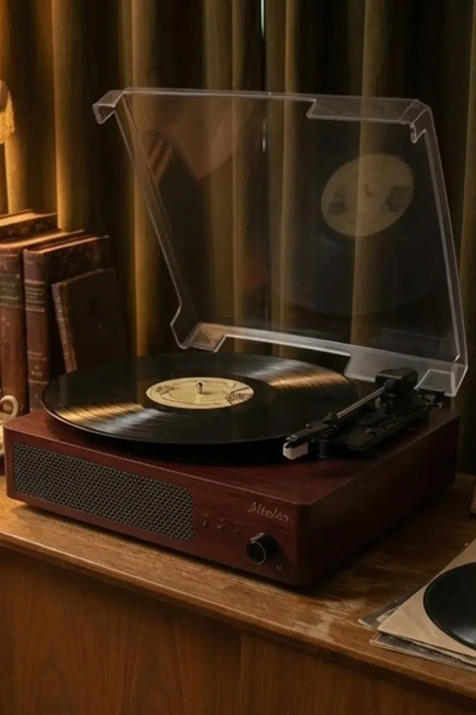 Midex Mtx-303 Nostaljik Pikap Plak Çalar (Şarjlı Bluetooth Aux Hoparlörlü 3 Devir) İğne Dahil