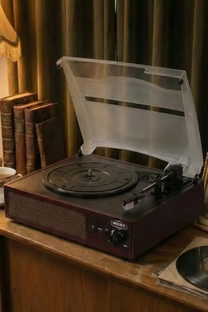 Midex Mtx-303 Nostaljik Pikap Plak Çalar (Şarjlı Bluetooth Aux Hoparlörlü 3 Devir) İğne Dahil Midex Mtx-303 Nostaljik Pikap Plak Çalar (Şarjlı Bluetooth Aux Hoparlörlü 3 Devir) İğne Dahil