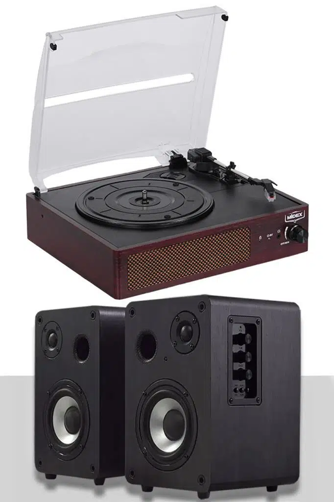 Midex Mtx-303S SET Nostaljik Pikap Plak Çalar ve Hoparlör Ses Sistemi (Bluetooth USB) Midex Mtx-303S SET Nostaljik Pikap Plak Çalar ve Hoparlör Ses Sistemi (Bluetooth USB)