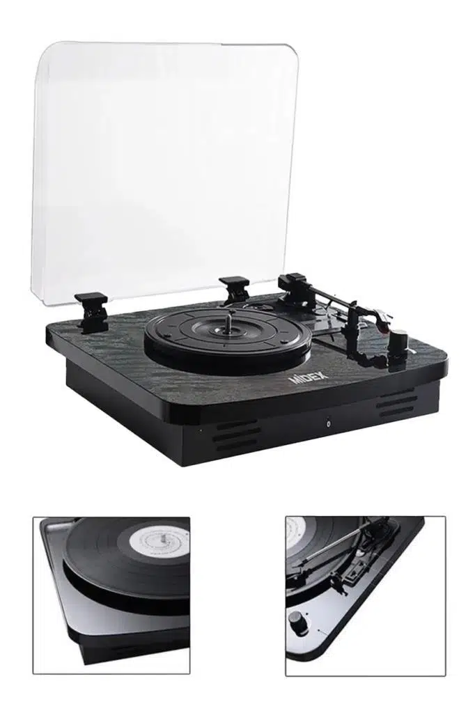 Midex Mtx-356 Nostaljik Pikap Plak Çalar (Şarjlı Bluetooth Aux Hoparlörlü 3 Devir) İğne Dahil Midex Mtx-356 Nostaljik Pikap Plak Çalar (Şarjlı Bluetooth Aux Hoparlörlü 3 Devir) İğne Dahil