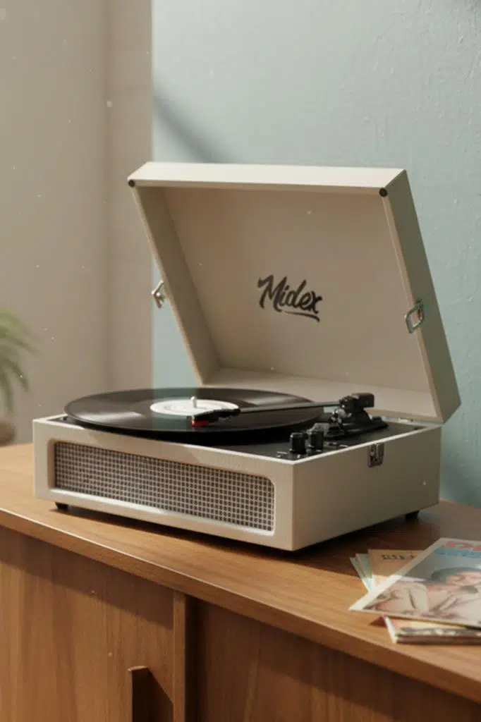 Midex MTX-420WH Nostaljik Bluetooth PRO Pikap Plakçalar Şarjlı 3 Devirli Midex MTX-420WH Nostaljik Bluetooth PRO Pikap Plakçalar Şarjlı 3 Devirli