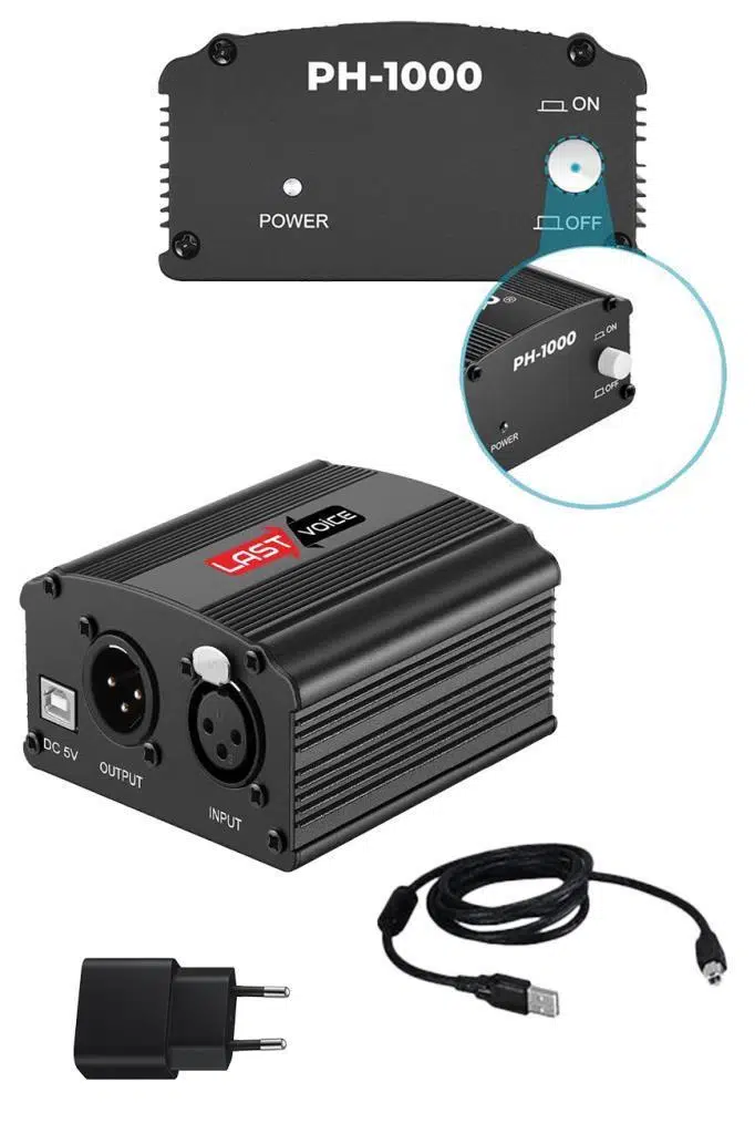 Midex MX-2020 Set Phantom Power Condenser Stüdyo Mikrofon Kayıt Paketi