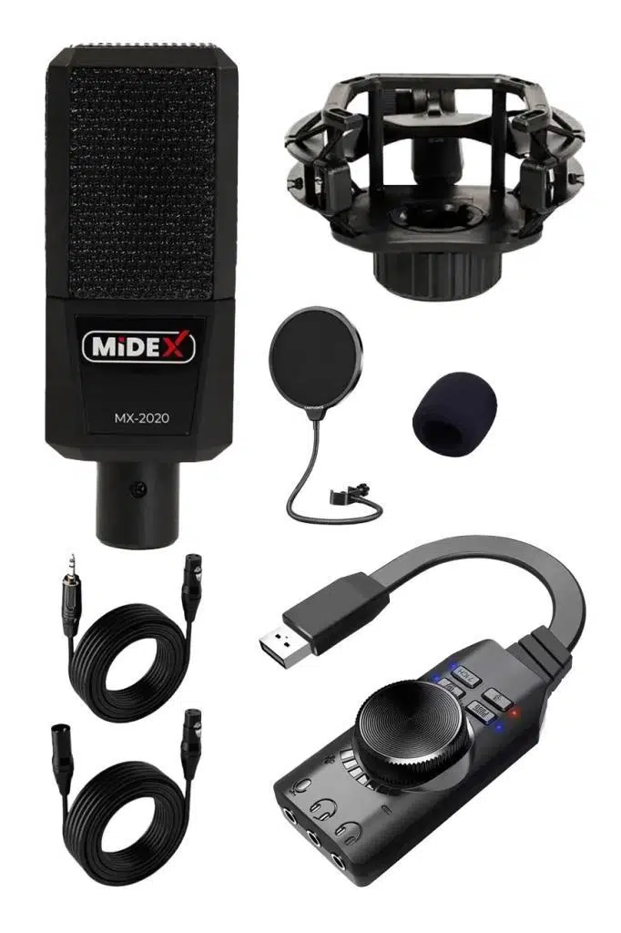 Midex MX-2020-STB Gaming 7.1 Ses Kartı ve Mikrofon Seti Canlı Yayın LOL PUBG Midex MX-2020-STB Gaming 7.1 Ses Kartı ve Mikrofon Seti Canlı Yayın LOL PUBG