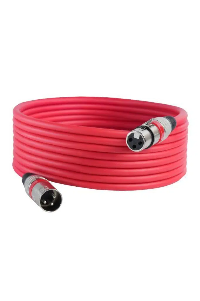 Midex MXL-10M-RD Kaliteli XLR TO XLR 10 mt. Mikrofon Kablosu