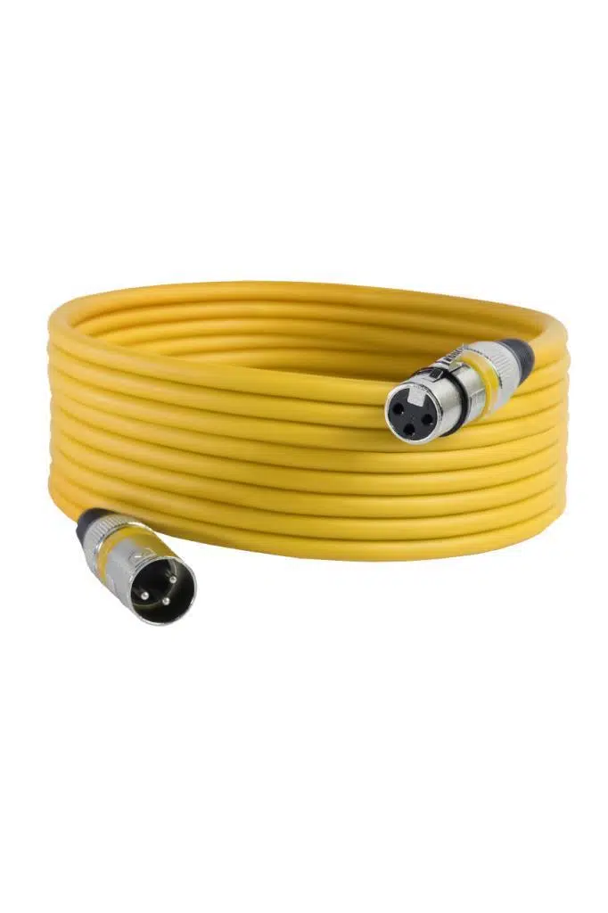 Midex MXL-10M-YLW Kaliteli XLR TO XLR 10 mt. Mikrofon Kablosu