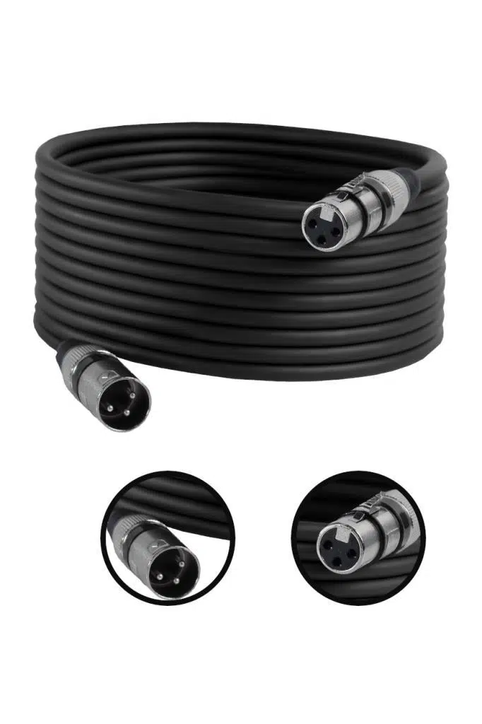 Midex MXL-15M-BK Kaliteli XLR TO XLR 15 mt. Mikrofon Kablosu Midex MXL-15M-BK Kaliteli XLR TO XLR 15 mt. Mikrofon Kablosu