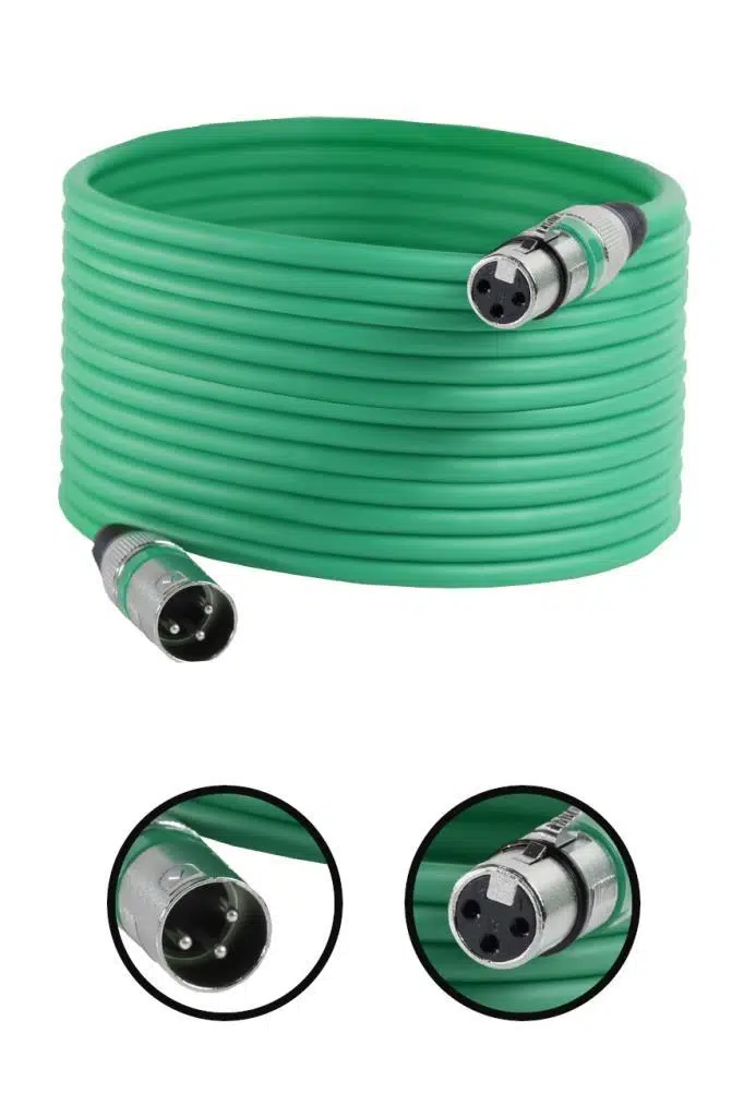 Midex MXL-20M-GR Kaliteli XLR TO XLR 20 mt. Mikrofon Kablosu