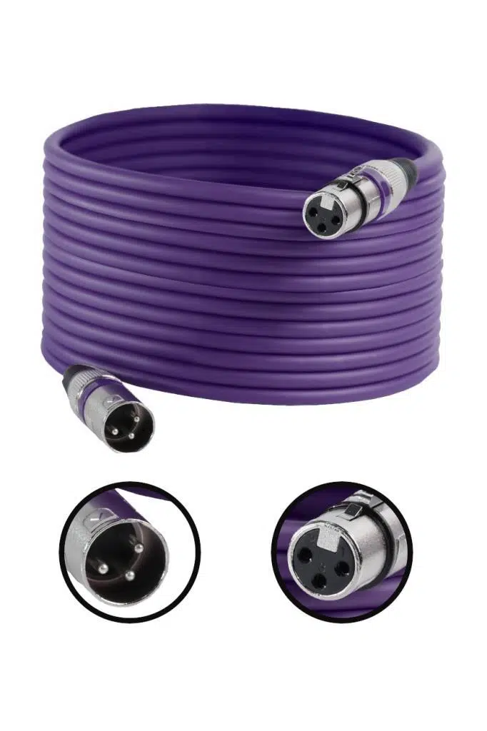 Midex MXL-20M-PRP Kaliteli XLR TO XLR 20 mt. Mikrofon Kablosu