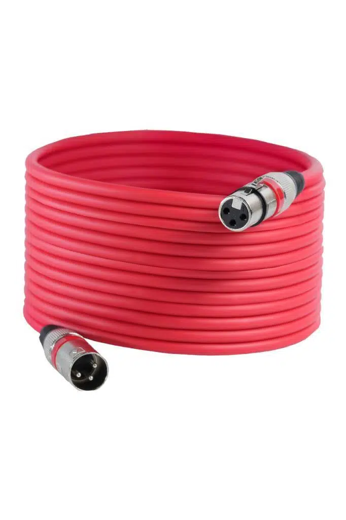 Midex MXL-20M-RD Kaliteli XLR TO XLR 20 mt. Mikrofon Kablosu Midex MXL-20M-RD Kaliteli XLR TO XLR 20 mt. Mikrofon Kablosu