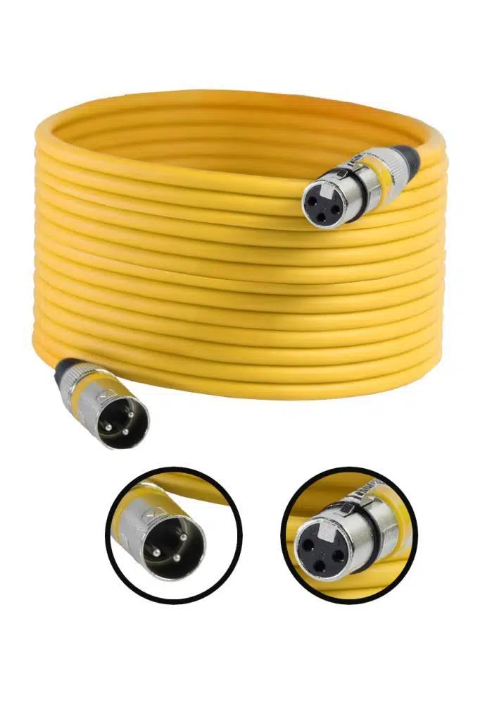 Midex MXL-20M-YLW Kaliteli XLR TO XLR 20 mt. Mikrofon Kablosu Midex MXL-20M-YLW Kaliteli XLR TO XLR 20 mt. Mikrofon Kablosu