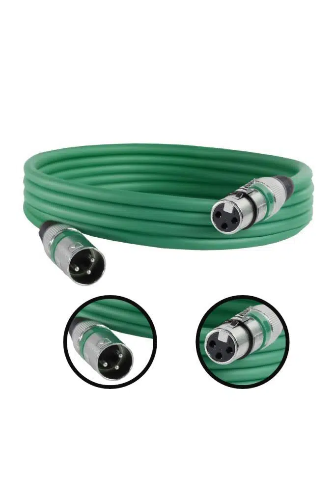 Midex MXL-3M-GR Kaliteli XLR TO XLR 3 mt. Mikrofon Kablosu