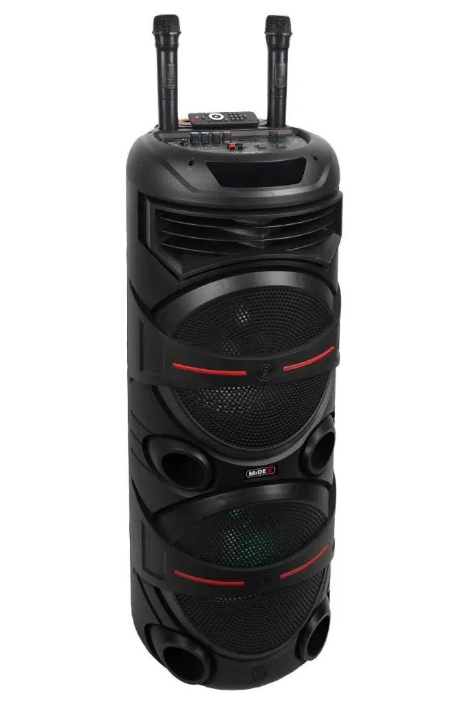 Midex MXR-600 Taşınabilir Seyyar Mikrofonlu Işıklı Akülü Ses Sistemi Hoparlör (600 Watt) Midex MXR-600 Taşınabilir Seyyar Mikrofonlu Işıklı Akülü Ses Sistemi Hoparlör (600 Watt)