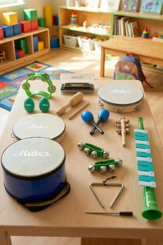 Midex Örf Aletleri Seti Median Paket-3 Maracas Zil Melodika Üçgen Ritim Mızıka Davul Tef (13 Parça) Midex Örf Aletleri Seti Median Paket-3 Maracas Zil Melodika Üçgen Ritim Mızıka Davul Tef (13 Parça)