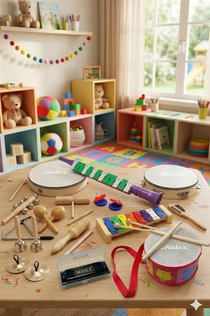Midex Örf Aletleri Seti Over Paket-1 Marakas Zil Üçgen Ksilofon Melodika Mızıka Davul (15 Parça) Midex Örf Aletleri Seti Over Paket-1 Marakas Zil Üçgen Ksilofon Melodika Mızıka Davul (15 Parça)