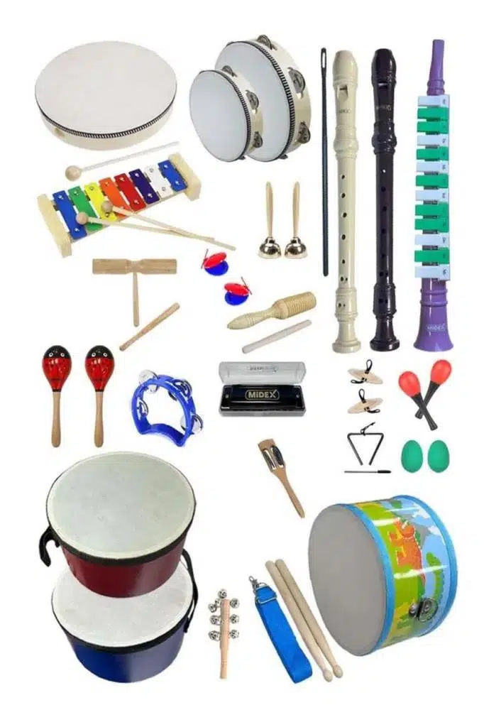 Midex Örf Aletleri Seti Overmuch Paket-1 Marakas Zil Üçgen Ksilofon Melodika Mızıka Davul Flüt (26 Parça) Midex Örf Aletleri Seti Overmuch Paket-1 Marakas Zil Üçgen Ksilofon Melodika Mızıka Davul Flüt (26 Parça)