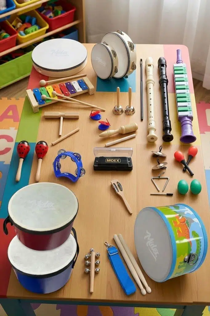 Midex Örf Aletleri Seti Overmuch Paket-1 Marakas Zil Üçgen Ksilofon Melodika Mızıka Davul Flüt (26 Parça) Midex Örf Aletleri Seti Overmuch Paket-1 Marakas Zil Üçgen Ksilofon Melodika Mızıka Davul Flüt (26 Parça)