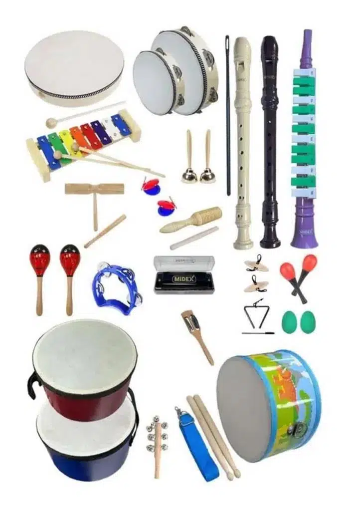 Midex Örf Aletleri Seti Overmuch Paket-1 Marakas Zil Üçgen Ksilofon Melodika Mızıka Davul Flüt (26 Parça) Midex Örf Aletleri Seti Overmuch Paket-1 Marakas Zil Üçgen Ksilofon Melodika Mızıka Davul Flüt (26 Parça)