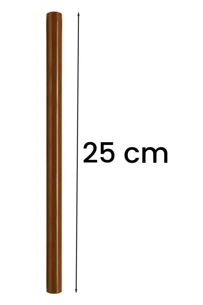 Midex Orf-BT-25BRW-50X Kahverengi Ritim Çubuğu Paketi 25 cm Karbon Fiber Örf Aletleri Seti Toptan Paket (Tek Renk 50 Çift)