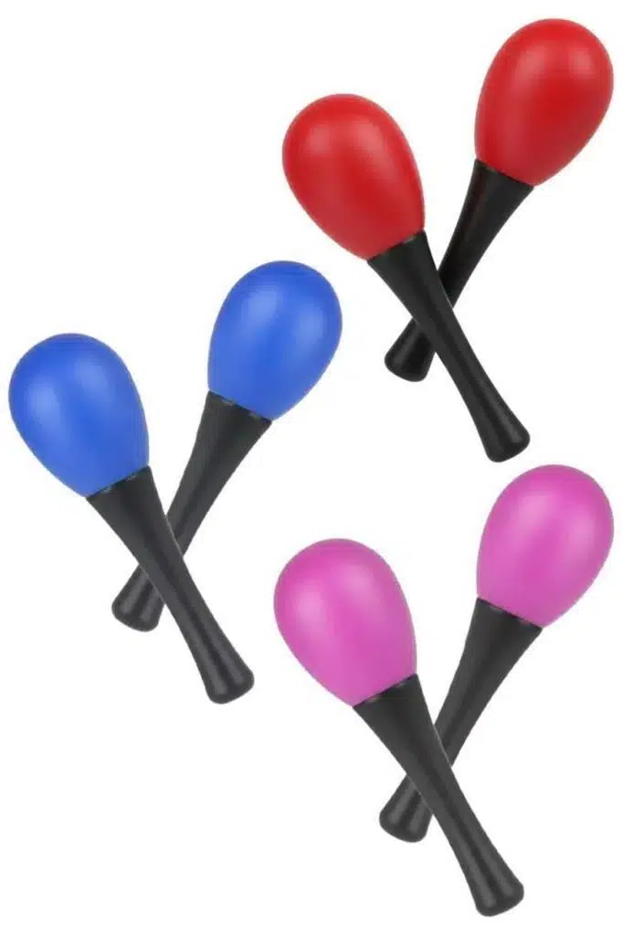 Midex Orf-MRC-06(3X) Örf Aletleri 3 Çift Marakas Plastik Maracas