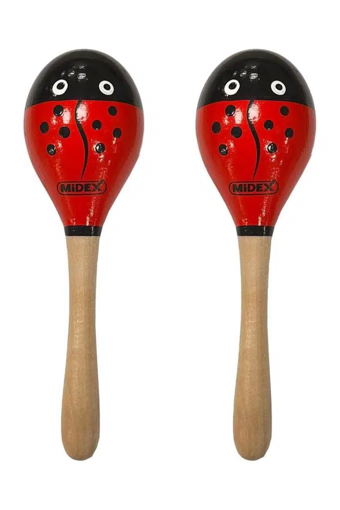 Midex Orf-MRC-11X Örf Aletleri Ağaç Marakas Kaliteli Maracas 2 Adet (Çift)